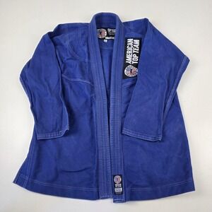 Century American Top Team BJJ Gi Jacket Mens Medium A2 Blue Jiu Jitsu Uniform